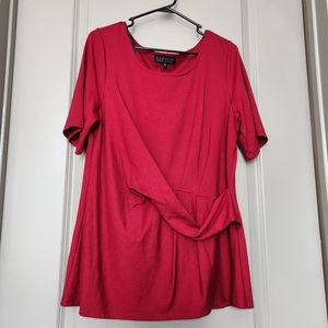 Eloquii Red Twist Top